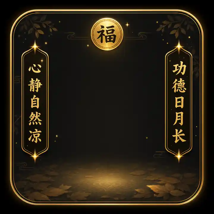 功德模式视觉背景